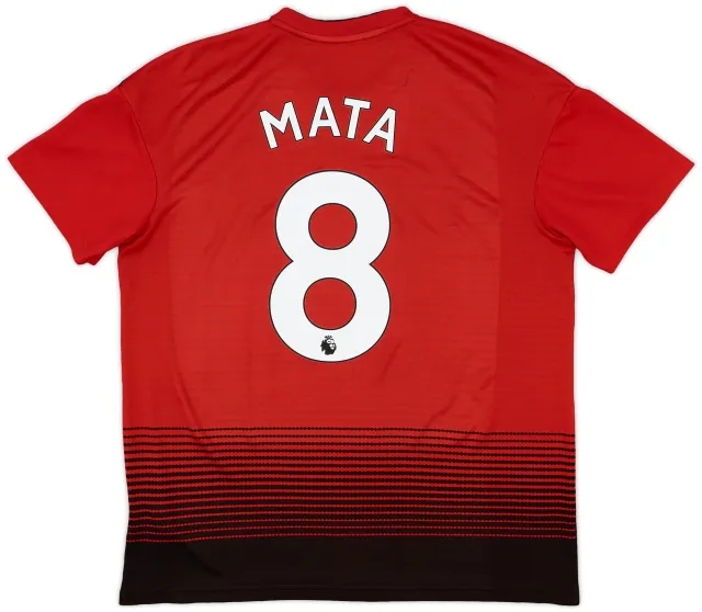 adidas 2018-19 Manchester United Home Shirt Mata #8 - 5/10 - (L)