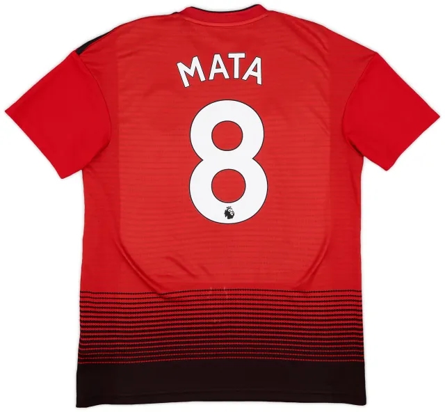 adidas 2018-19 Manchester United Home Shirt Mata #8 - 5/10 - (M)