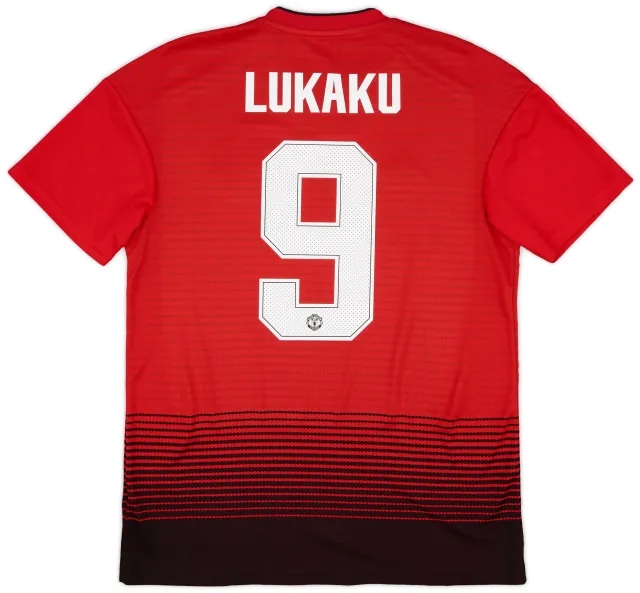 adidas 2018-19 Manchester United Home Shirt Lukaku #9 (M)