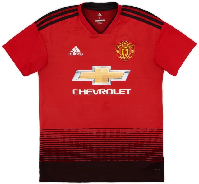 adidas 2018-19 Manchester United Home Shirt - 6/10 - (S)