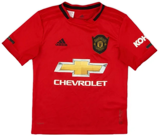 adidas 2019-20 Manchester United Home Shirt - 8/10 - (7-8 Years)