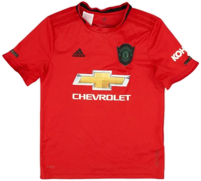 adidas 2019-20 Manchester United Home Shirt - 7/10 - (M.Boys)