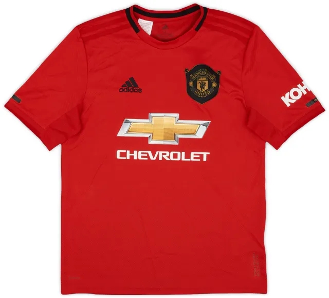 adidas 2019-20 Manchester United Home Shirt - 9/10 - (XL.Boys)