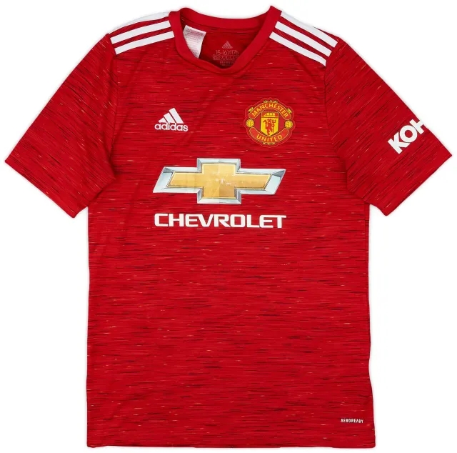 adidas 2020-21 Manchester United Home Shirt - 6/10 - (XL.Boys)