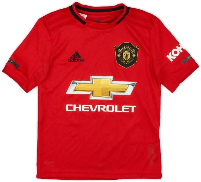 adidas 2019-20 Manchester United Home Shirt - 9/10 - (S.Boys)