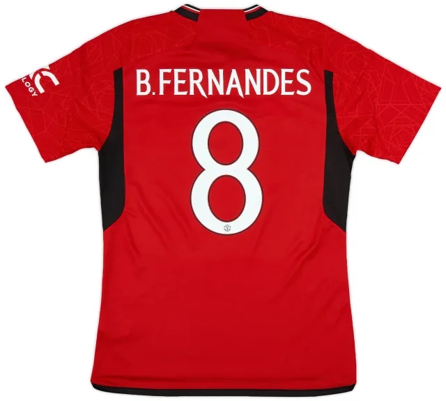 adidas 2023-24 Manchester United Home Shirt B.Fernandes #8 - 8/10 - (M)