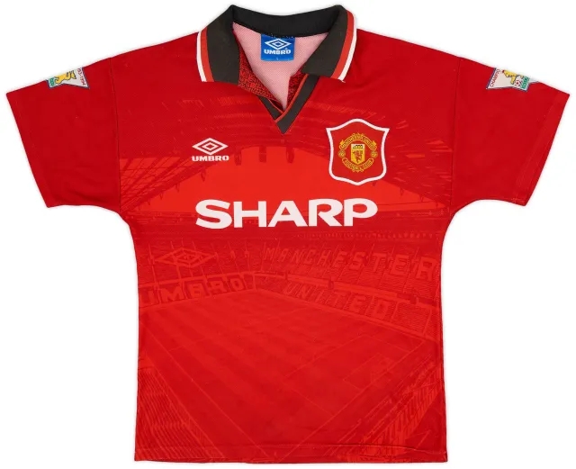Umbro 1994-96 Manchester United Home Shirt - 8/10 - (Y)