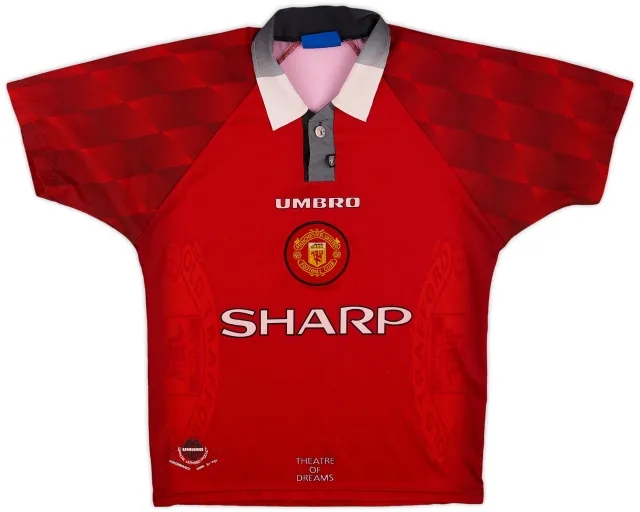 Umbro 1996-98 Manchester United Home Shirt - 6/10 - (Y)
