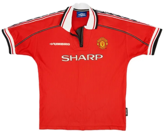 Umbro 1998-00 Manchester United Home Shirt - 5/10 - (L.Boys)