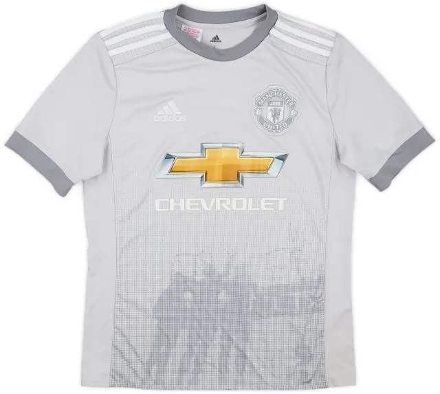 adidas 2017-18 Manchester United Third Shirt - 7/10 - (L.Boys)
