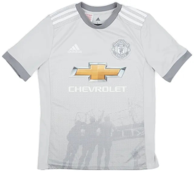 adidas 2017-18 Manchester United Third Shirt - 8/10 - (L.Boys)