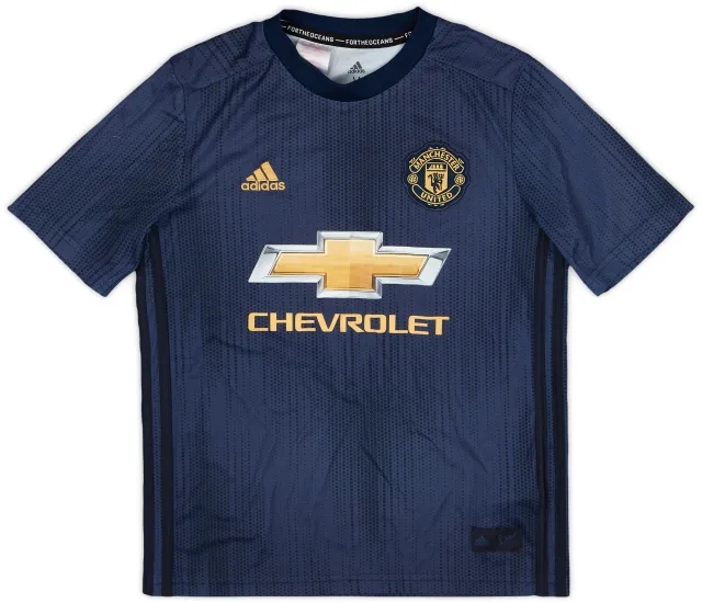 adidas 2018-19 Manchester United Third Shirt - 8/10 - (M.Boys)