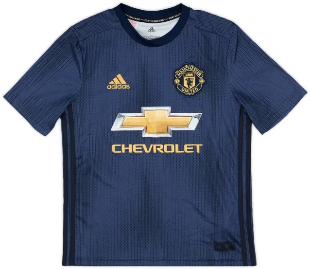 adidas 2018-19 Manchester United Third Shirt - 8/10 - (L.Boys)