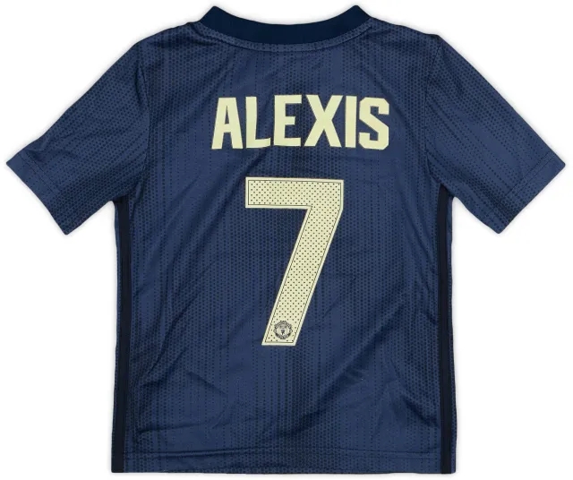 adidas 2018-19 Manchester United Third Shirt Alexis #7 - 6/10 - (XS.Boys)