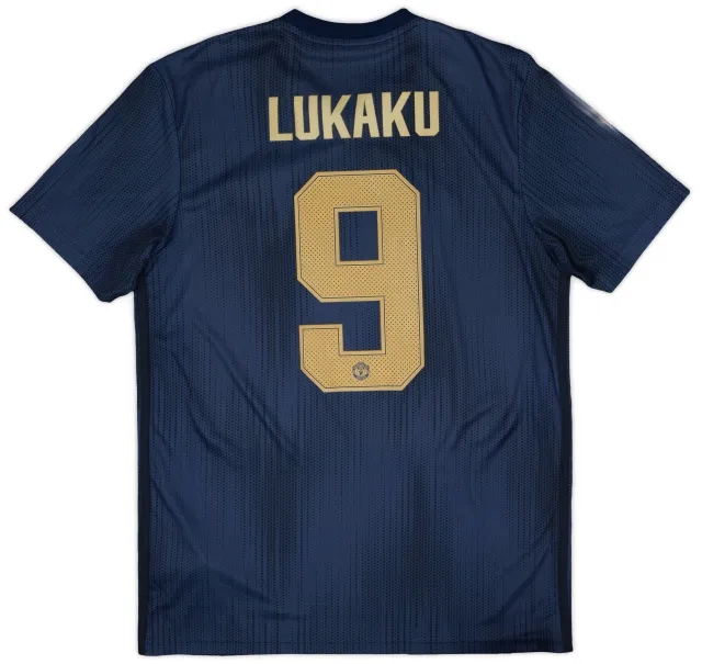 adidas 2018-19 Manchester United Third Shirt Lukaku #9 - 6/10 - (M)