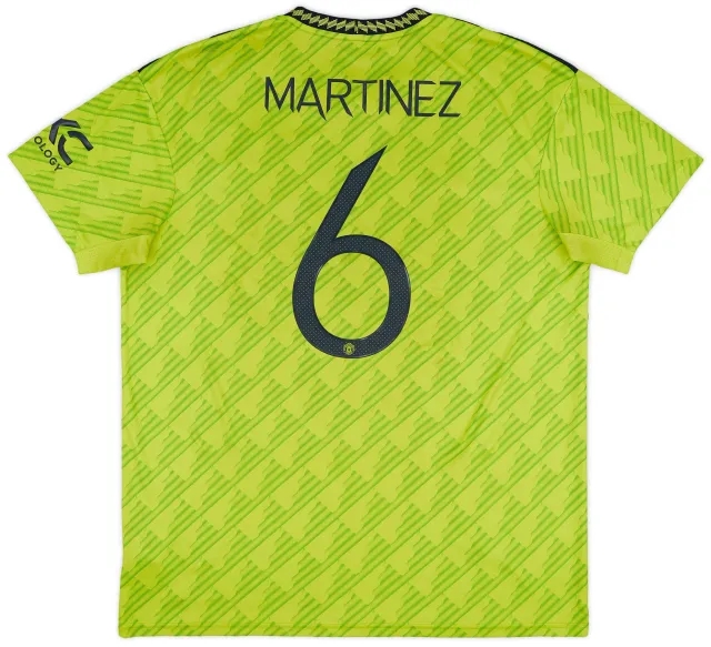 adidas 2022-23 Manchester United Third Shirt Martinez #6 - 7/10 - (XL)