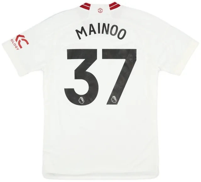 adidas 2023-24 Manchester United Third Shirt Mainoo #37 (M)