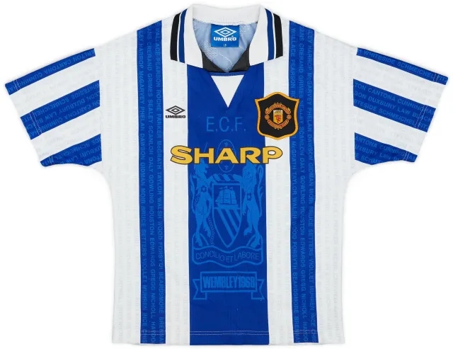 Umbro 1994-96 Manchester United Third Shirt - 8/10 - (L.Boys)