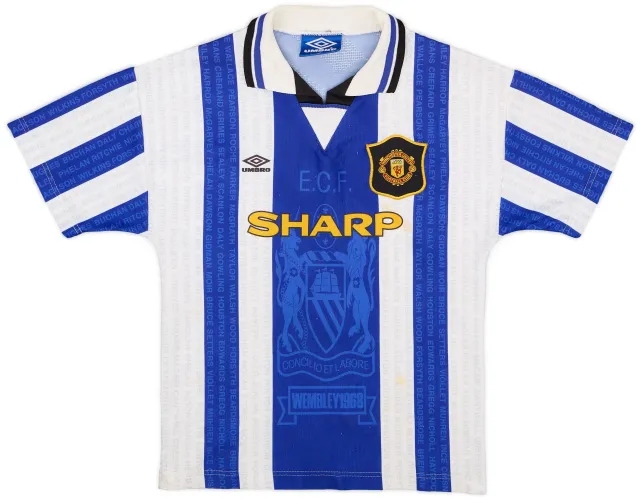 Umbro 1994-96 Manchester United Third Shirt - 9/10 - (L.Boys)
