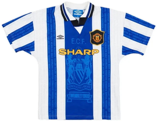 Umbro 1994-96 Manchester United Third Shirt - 8/10 - (L.Boys)