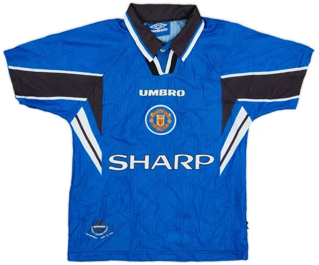 Umbro 1996-98 Manchester United Third Shirt - 9/10 - (L.Boys)