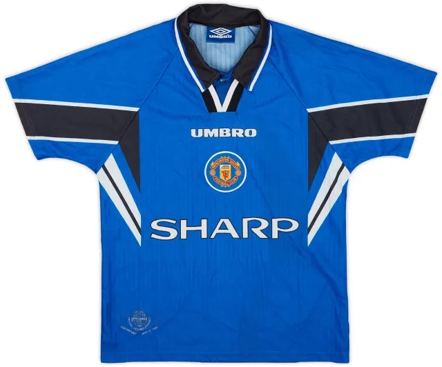 Umbro 1996-98 Manchester United Third Shirt - 8/10 - (L.Boys)
