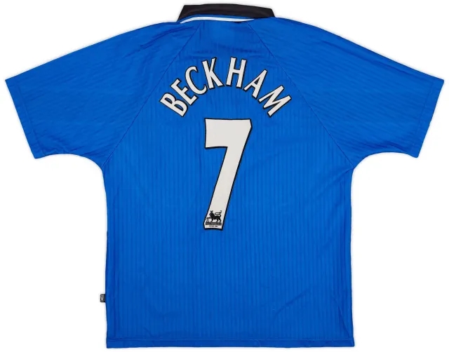 Umbro 1996-98 Manchester United Third Shirt Beckham #7 - 7/10 - (Y)