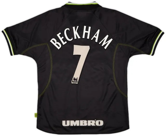 Umbro 1998-99 Manchester United Third Shirt Beckham #7 - 5/10 - (S)
