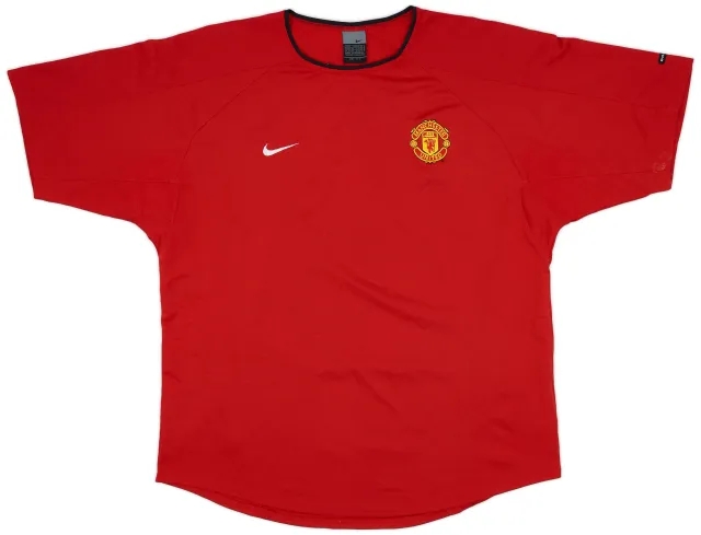 2002-03 Manchester United Nike Polo Shirt - 9/10 - (XL)