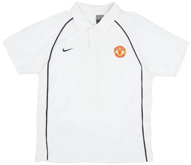 2004-05 Manchester United Nike Polo Shirt - 8/10 - (M)