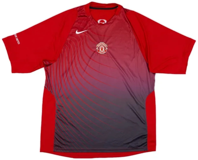 2006-07 Manchester United Nike Training Shirt - 7/10 - (L)