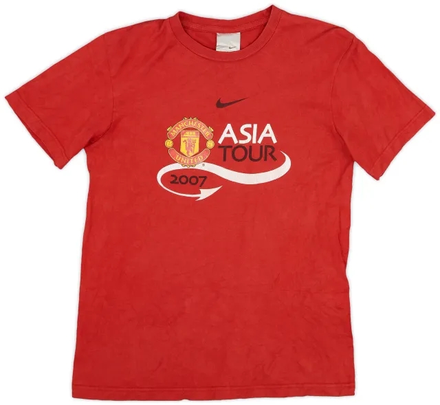 2007-08 Manchester United Nike Polo Shirt - 9/10 - (L)