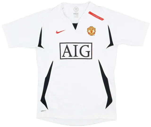 2007-08 Manchester United Nike Training Shirt - 8/10 - (M)