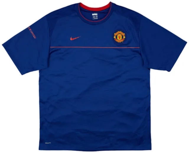 2008-09 Manchester United Nike Polo Shirt - 8/10 - (M)