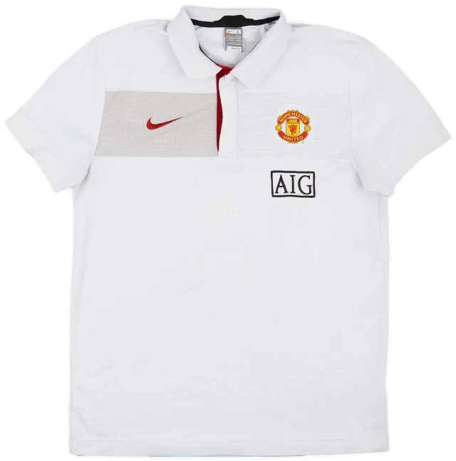 2009-10 Manchester United Nike Polo Shirt - 9/10 - (M)
