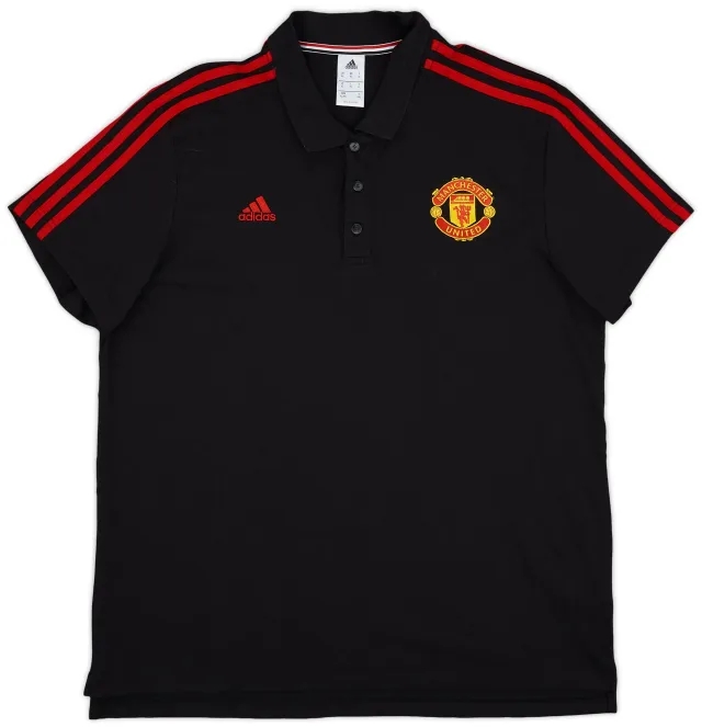 2015-16 Manchester United adidas Polo Shirt - 9/10 - (XL)