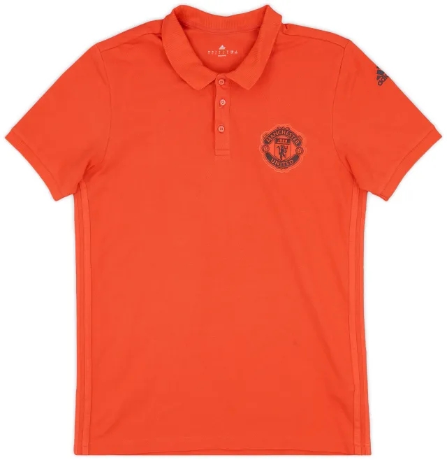 2016-17 Manchester United adidas Polo Shirt - 9/10 - (L)