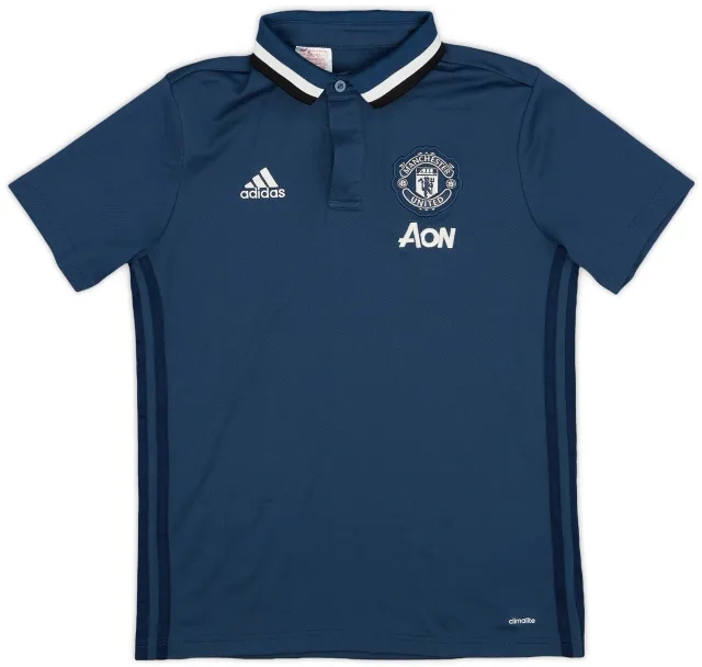 2016-17 Manchester United adidas Polo Shirt - 8/10 - (M.Boys)