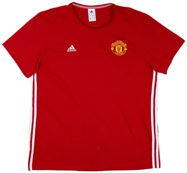 2016-17 Manchester United adidas Cotton Tee - 7/10 - (XL)