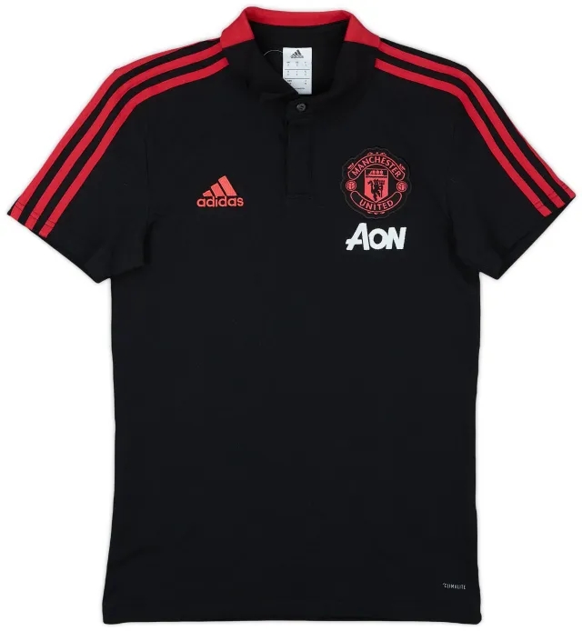2018-19 Manchester United adidas Polo Shirt - 8/10 - (S)
