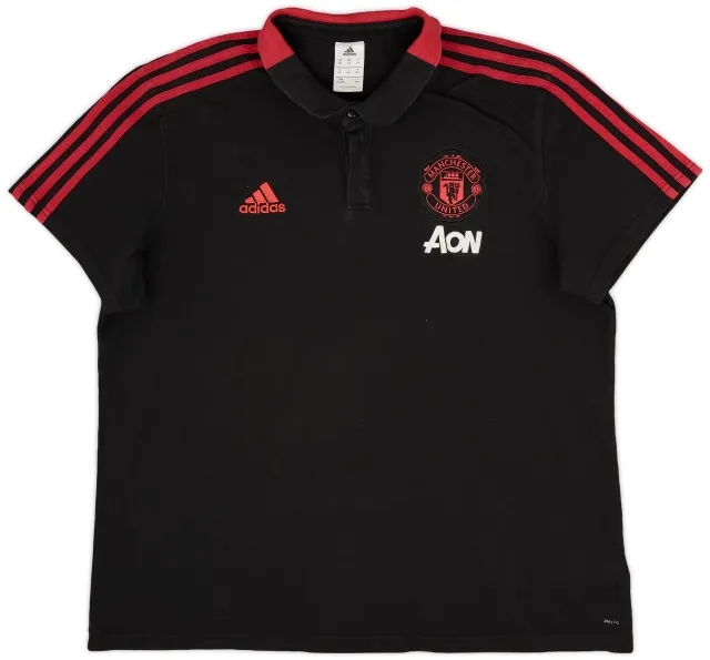 2018-19 Manchester United adidas Polo Shirt - 7/10 - (XXL)