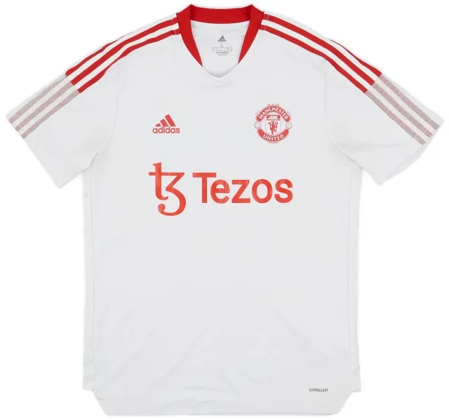 2021-22 Manchester United Staff Issue adidas Training Shirt DT - 5/10 - (L)