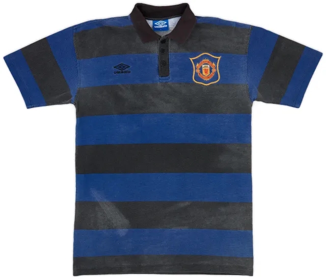 1994-95 Manchester United Umbro Polo Shirt - 4/10 - (L)