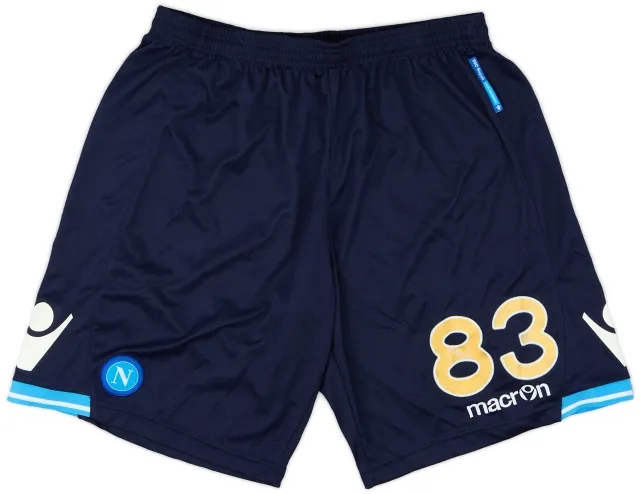 Macron 2011-12 Napoli Player Issue GK Shorts #83 (Rosati) - 8/10 - (XXL)