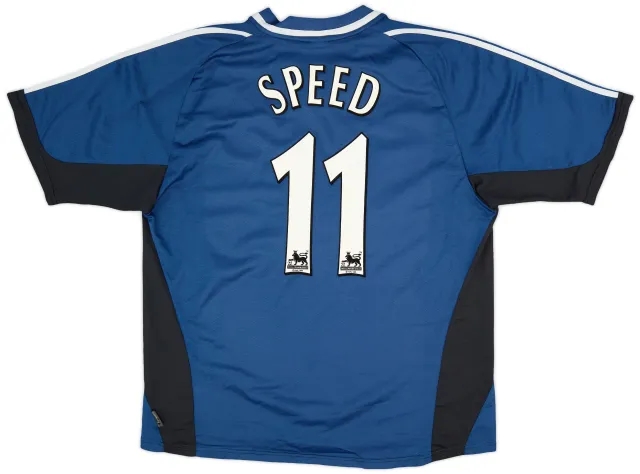 adidas 2001-02 Newcastle Away Shirt Speed #11 - 6/10 - (XXL)