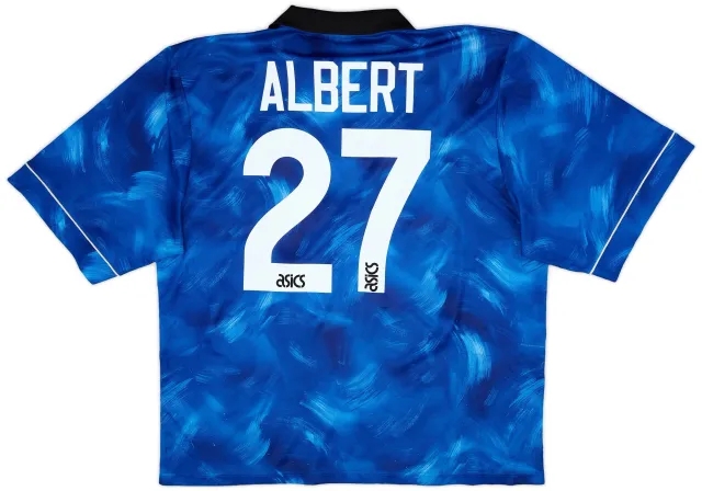 Asics 1993-95 Newcastle Away Shirt Albert #27 - 6/10 - (XXL)