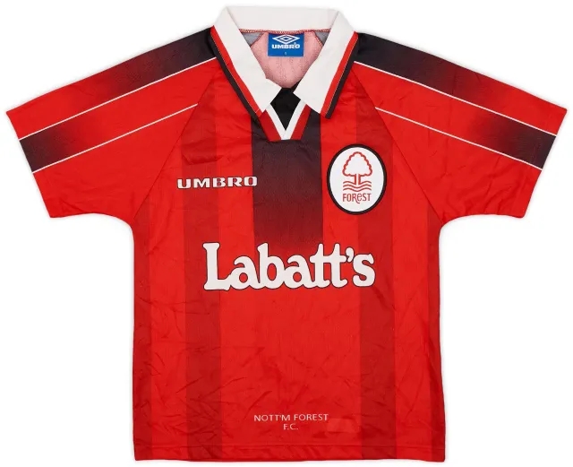 Umbro 1996-97 Nottingham Forest Home Shirt - 8/10 - (Y)