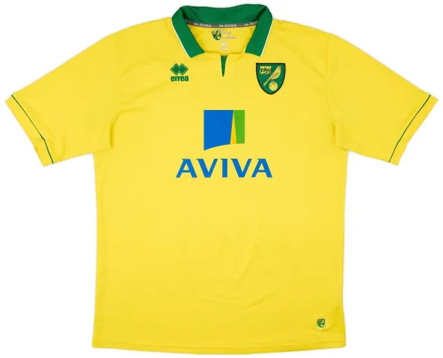 Errea 2012-13 Norwich Home Shirt - 8/10 - (4XL)