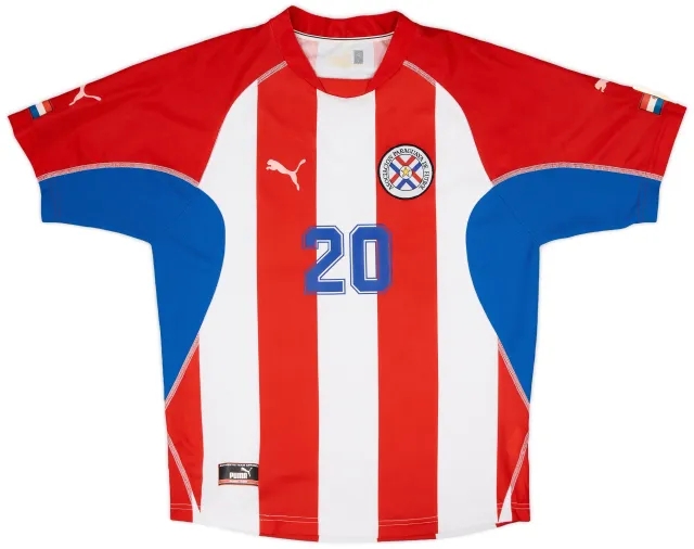 Puma 2002-04 Paraguay Home Shirt #20 - 9/10 - (L)