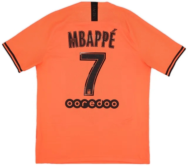 Nike 2019-20 Paris Saint-Germain Authentic Away Shirt Mbappe #7 - 9/10 - (L)